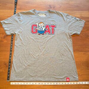 JOHNNY CUPCAKES Big Kid GOAT Tom‎ Brady Patriots T-Shirt Men's XL